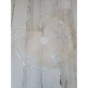 Skull clear serving‎ tray Menards 2009 Halloween home decor